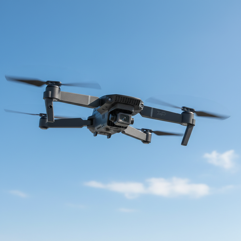 Drone E88 con Doble Cámara HD volando al aire libre