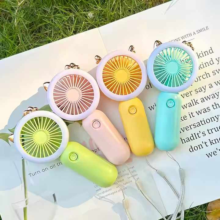 Mini Ventilador de Orejitas con Luz LED Recargable