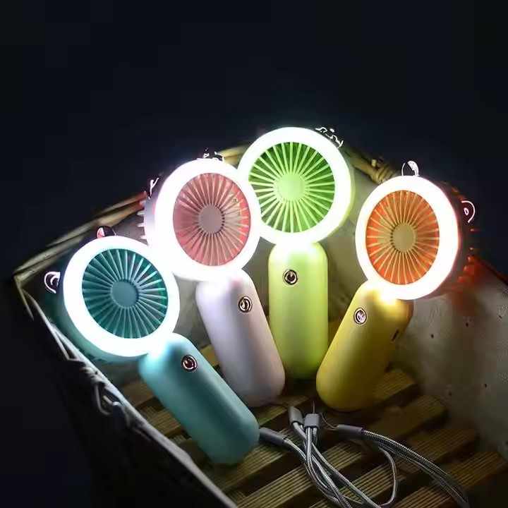 Mini Ventilador de Orejitas con Luz LED Recargable