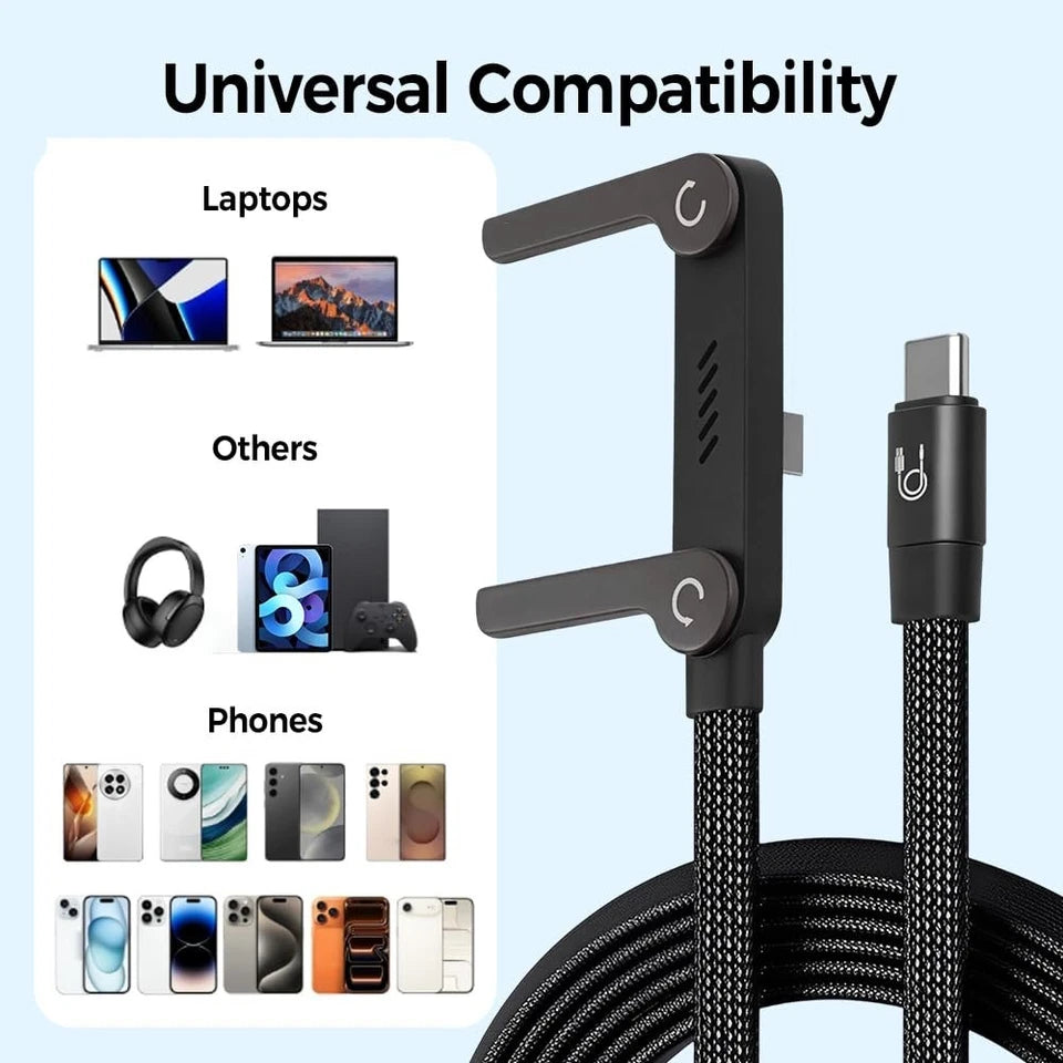 Cable Tipo C 3 en 1 Carga Rápida 240W Yukimo