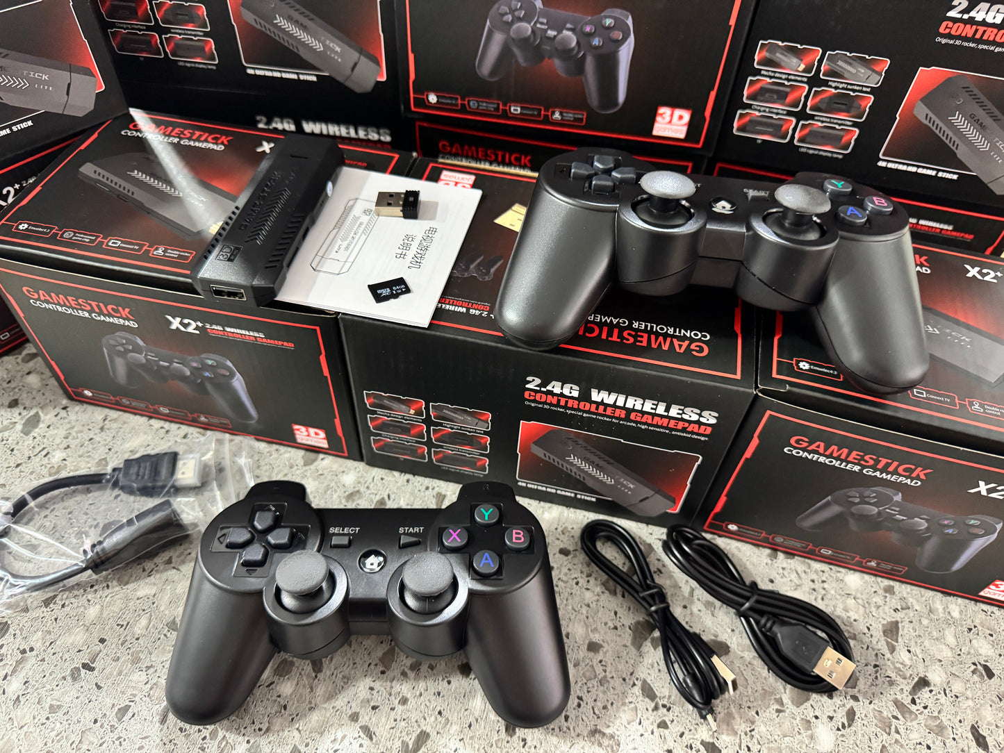 Consola de Videojuegos X2 Plus Game Stick 64GB 10,000 Juegos