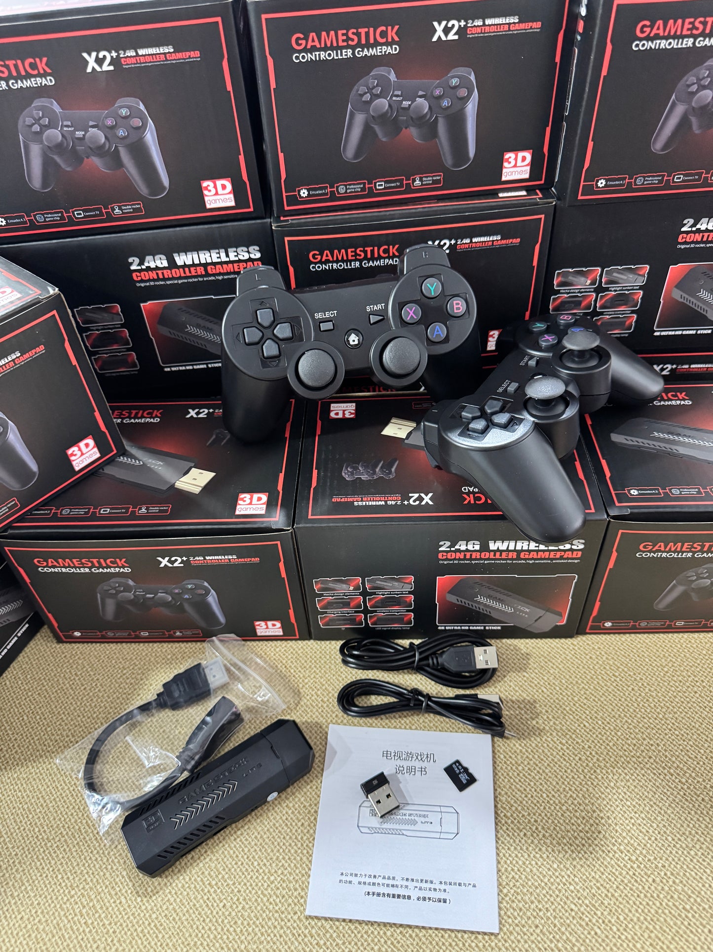 Consola de Videojuegos X2 Plus Game Stick 64GB 10,000 Juegos