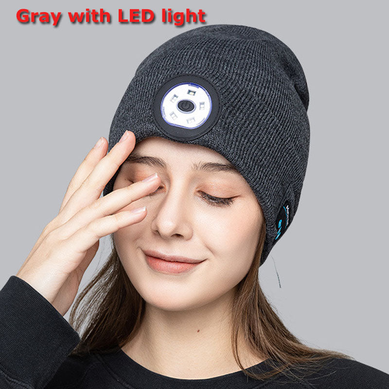 Gorro Bluetooth con Audífonos Integrados Tejido Invierno