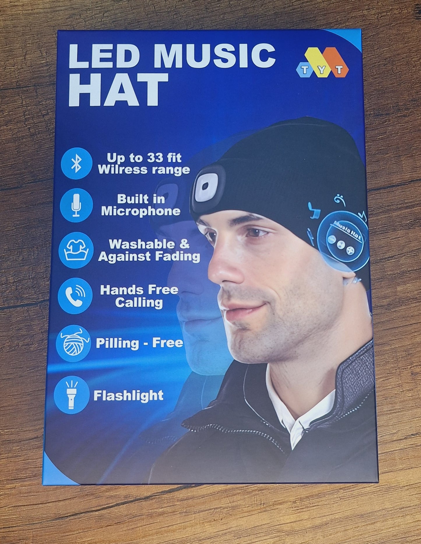 Gorro Bluetooth con Audífonos Integrados Tejido Invierno
